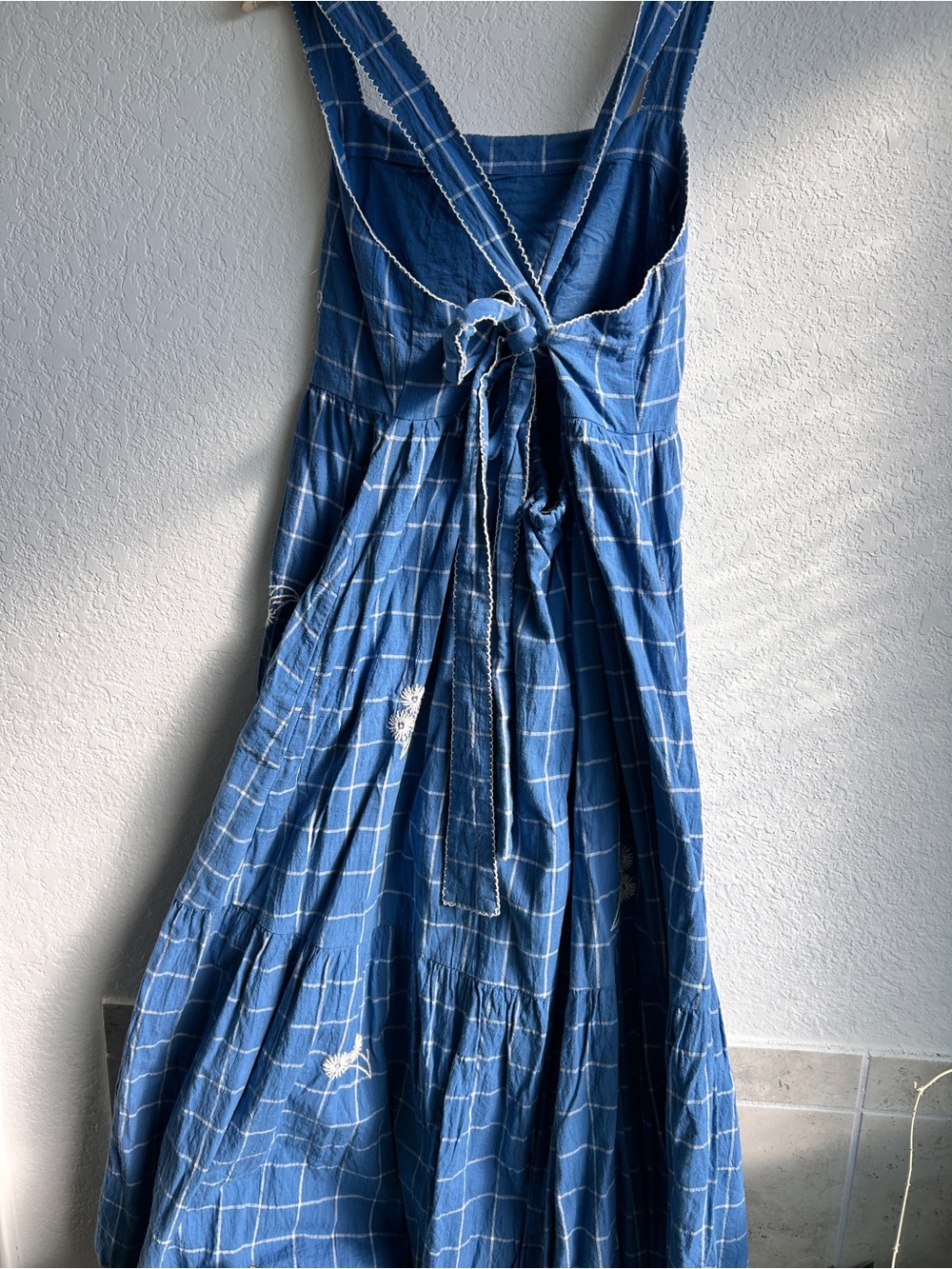 Madewell Cicely Tiered midi dress size 12 - Picture 4 of 6
